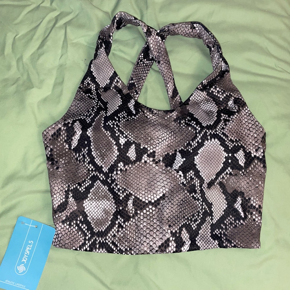 Snake skin athletic top